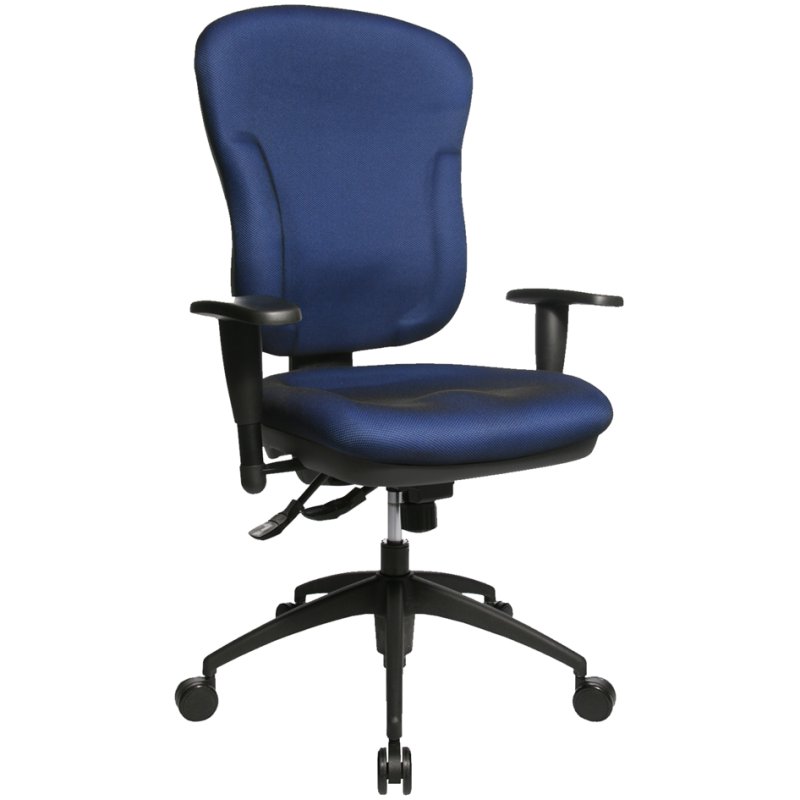 Topstar bureaustoel Wellpoint 30 SY, blauw, synchronmechaniek, 110 kg draagkracht